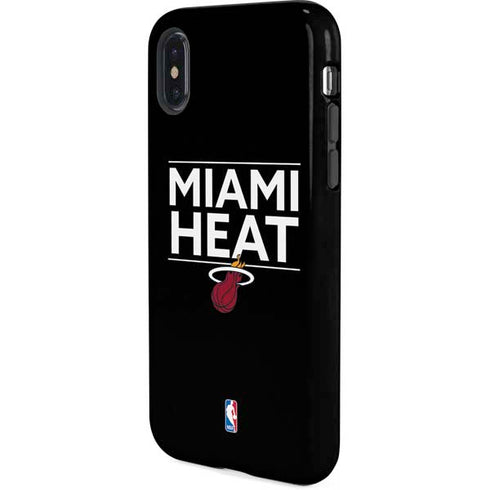 NBA Miami Heat Standard - Black iPhone X Pro Case