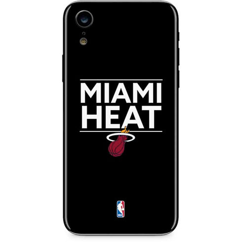 NBA Miami Heat Standard - Black iPhone XR Skin