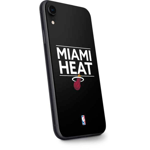 NBA Miami Heat Standard - Black iPhone XR Skin