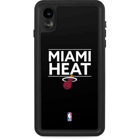 NBA Miami Heat Standard - Black iPhone XR Waterproof Case