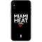 NBA Miami Heat Standard - Black iPhone XS Skin