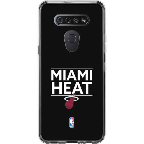 NBA Miami Heat Standard - Black LG K51/Q51 Clear Case
