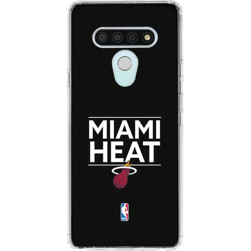 NBA Miami Heat Standard - Black LG Stylo 6 Clear Case