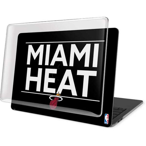 NBA Miami Heat Standard - Black MacBook Pro 16in (2019-20) Case plus Skin