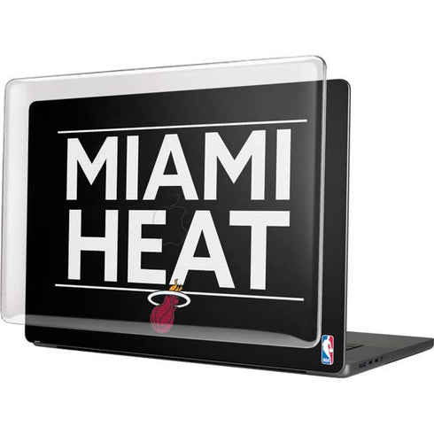 NBA Miami Heat Standard - Black MacBook Pro 16in (2021-25) Case plus Skin