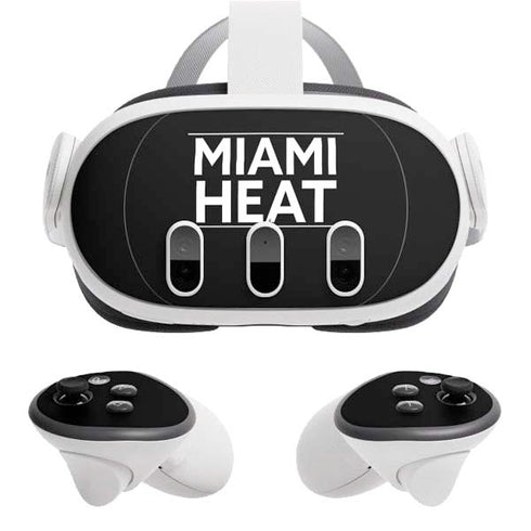 NBA Miami Heat Standard - Black Meta Quest 3 Skin