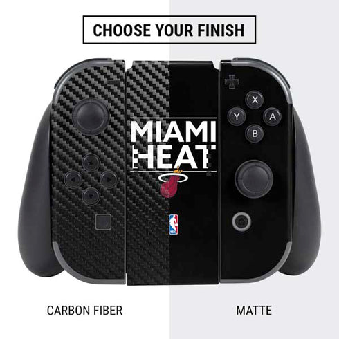 NBA Miami Heat Standard - Black Nintendo Switch Bundle Skin