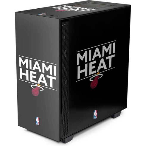 NBA Miami Heat Standard - Black NZXT H510 Compact ATX Mid-Tower Case Skin