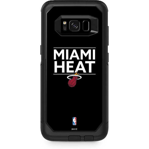 NBA Miami Heat Standard - Black Otterbox Commuter Galaxy Skin