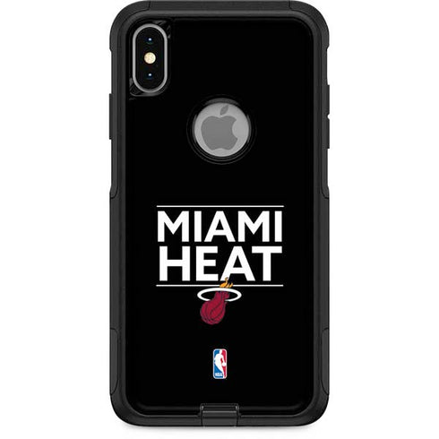 NBA Miami Heat Standard - Black Otterbox Commuter iPhone Skin