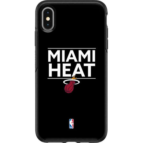 NBA Miami Heat Standard - Black Otterbox Symmetry iPhone Skin