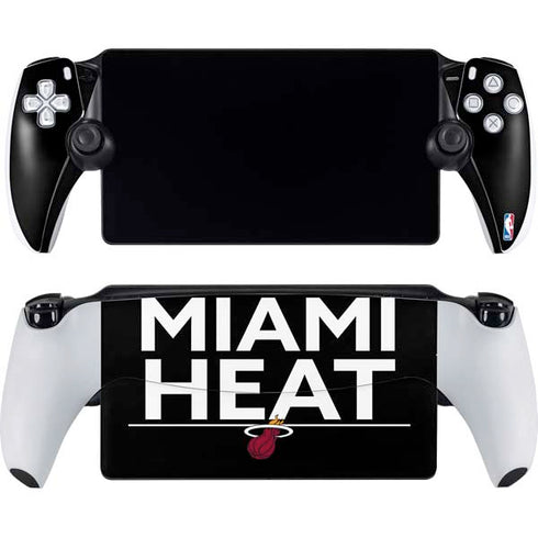 NBA Miami Heat Standard - Black PlayStation Portal Remote Player Skin