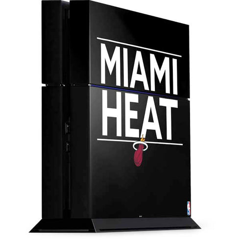 NBA Miami Heat Standard - Black PS4 Console Skin
