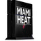 NBA Miami Heat Standard - Black PS4 Console Skin