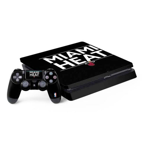 NBA Miami Heat Standard - Black PS4 Slim Bundle Skin
