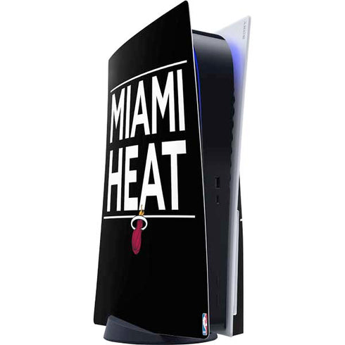 NBA Miami Heat Standard - Black PS5 Console Skin