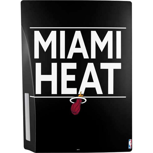 NBA Miami Heat Standard - Black PS5 Console Skin