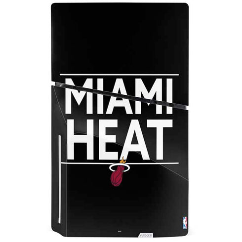 NBA Miami Heat Standard - Black PS5 Slim Disk Bundle Skin
