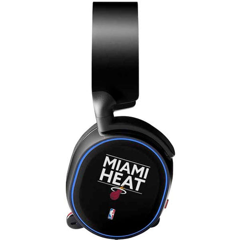 NBA Miami Heat Standard - Black SteelSeries Arctis 5 Skin