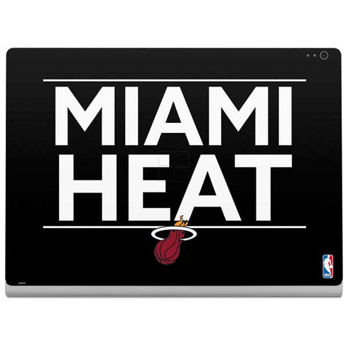 NBA Miami Heat Standard - Black Surface Book 2 13.5in Skin