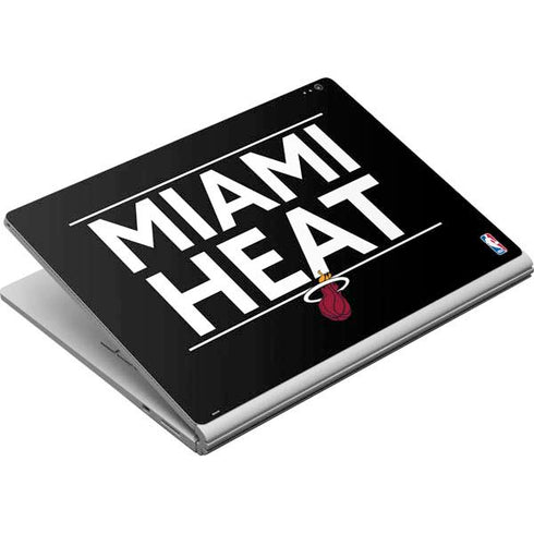 NBA Miami Heat Standard - Black Surface Book Skin