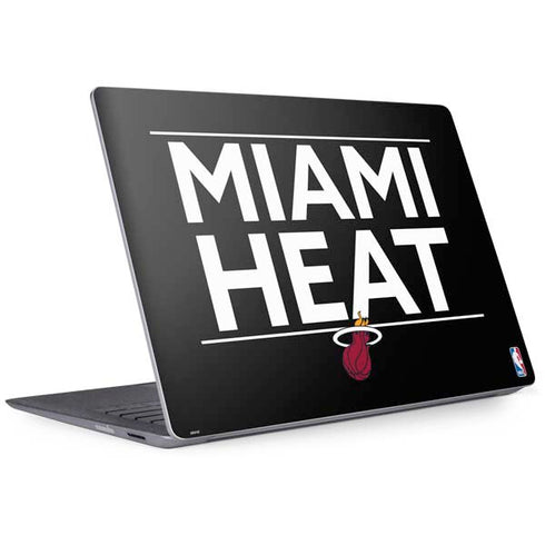 NBA Miami Heat Standard - Black Surface Laptop 2 Skin