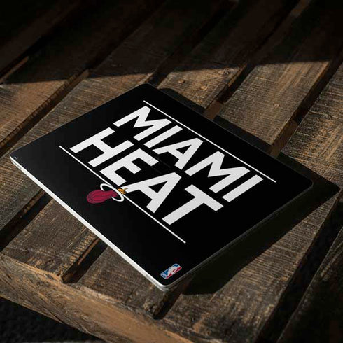 NBA Miami Heat Standard - Black Surface Laptop 2 Skin