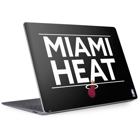 NBA Miami Heat Standard - Black Surface Laptop 3 13.5in Skin