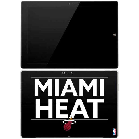 NBA Miami Heat Standard - Black Surface Pro 3 Skin