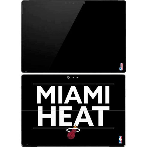 NBA Miami Heat Standard - Black Surface Pro 4 Skin