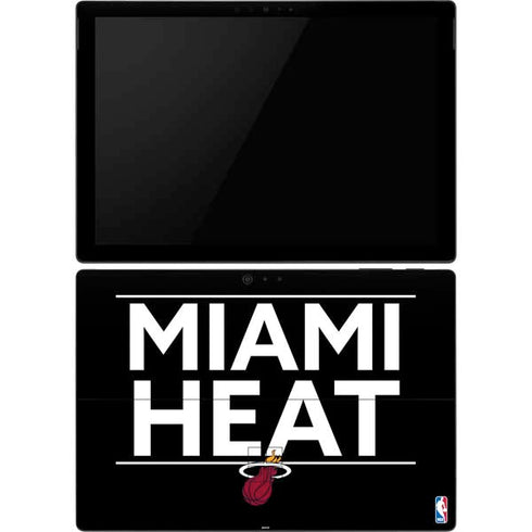 NBA Miami Heat Standard - Black Surface Pro 6 Skin