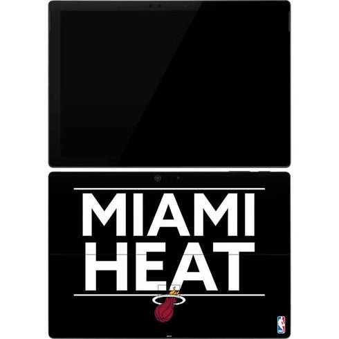 NBA Miami Heat Standard - Black Surface Pro 7 Skin