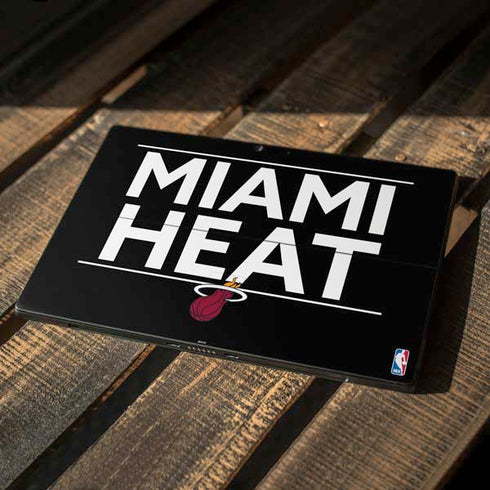 NBA Miami Heat Standard - Black Surface Pro 7 Skin