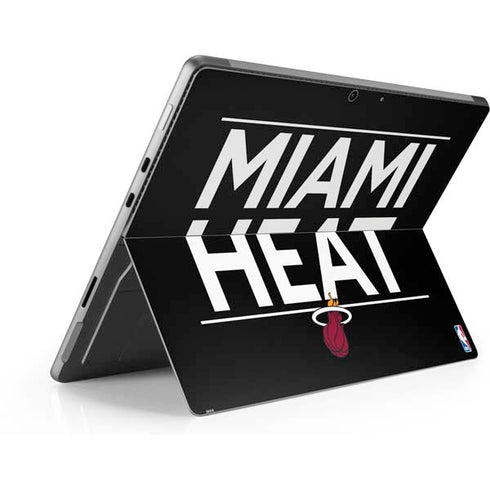 NBA Miami Heat Standard - Black Surface Pro 9 Skin