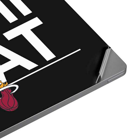 NBA Miami Heat Standard - Black Universal Laptop 12in (9.8 x 6.8in) Skin