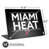 NBA Miami Heat Standard - Black Universal Laptop 14in (11.4 x 8.2in) Skin