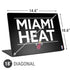 NBA Miami Heat Standard - Black Universal Laptop 18in (14.6 x 10.6in) Skin