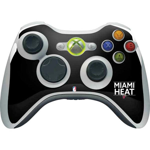 NBA Miami Heat Standard - Black Xbox 360 Wireless Controller Skin