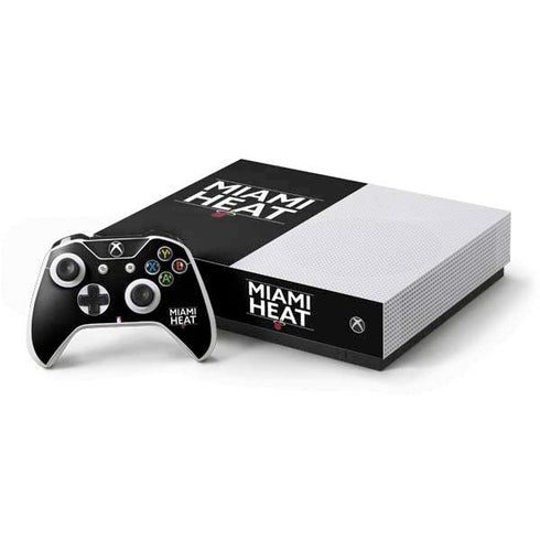 NBA Miami Heat Standard - Black Xbox One S All-Digital Edition Bundle Skin