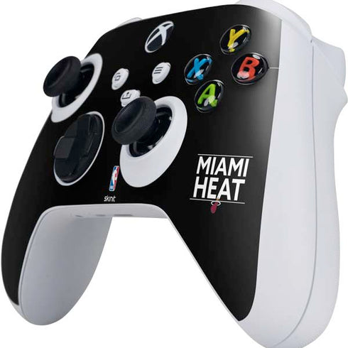 NBA Miami Heat Standard - Black Xbox Series S Controller Skin