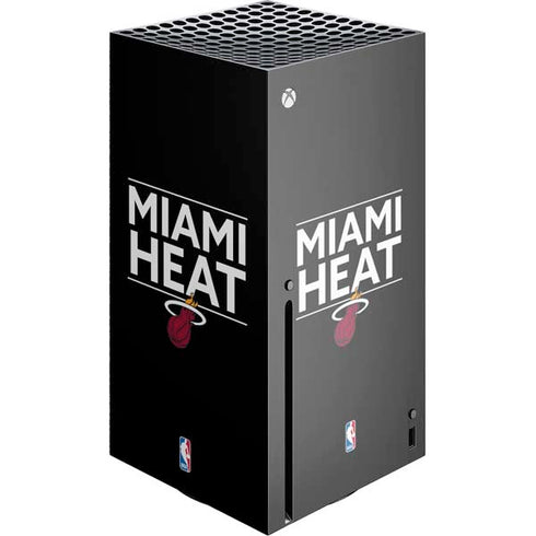NBA Miami Heat Standard - Black Xbox Series X Console Skin