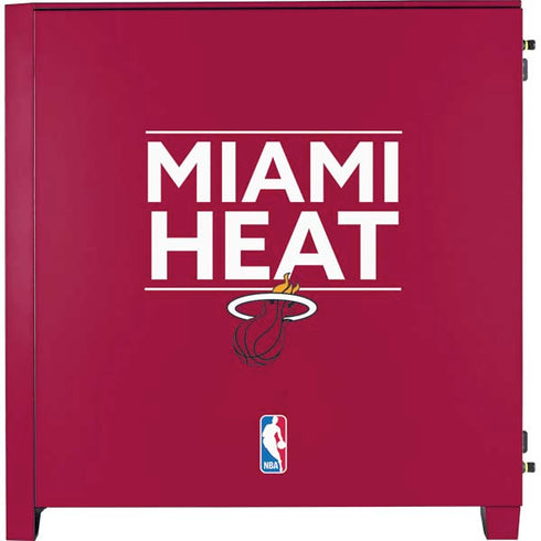 NBA Miami Heat Standard - Red Corsair 4000D Tempered Glass Mid-Tower ATX Case Skin