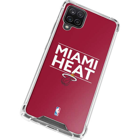 NBA Miami Heat Standard - Red Galaxy A12 Clear Case