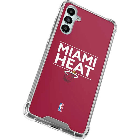 NBA Miami Heat Standard - Red Galaxy A15 5G Clear Case