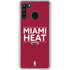 NBA Miami Heat Standard - Red Galaxy A21 Clear Case