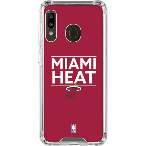 NBA Miami Heat Standard - Red Galaxy A30 Clear Case