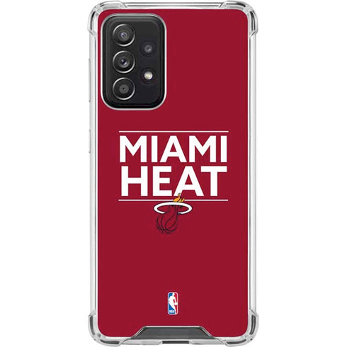 NBA Miami Heat Standard - Red Galaxy A52 5G Clear Case
