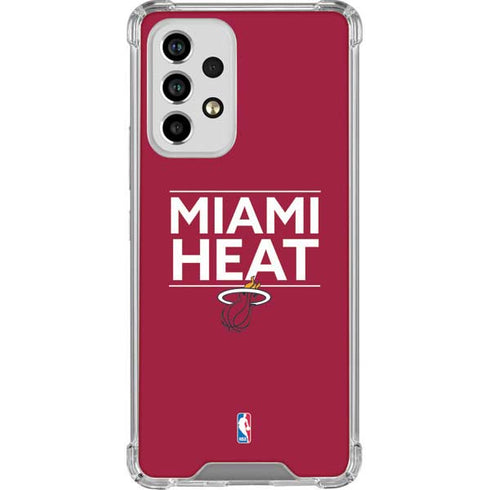 NBA Miami Heat Standard - Red Galaxy A53 5G Clear Case