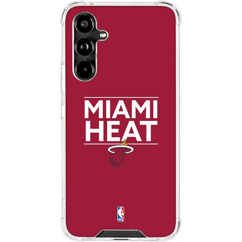 NBA Miami Heat Standard - Red Galaxy A54 5G Clear Case