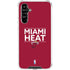 NBA Miami Heat Standard - Red Galaxy A54 5G Clear Case
